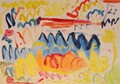 小学1年生の部の最優秀賞作品。やまうちまなかさんの「あきの山」。