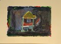 小学3年生の部の最優秀賞作品。こがねざきすいさんの「おばけのいえ」。